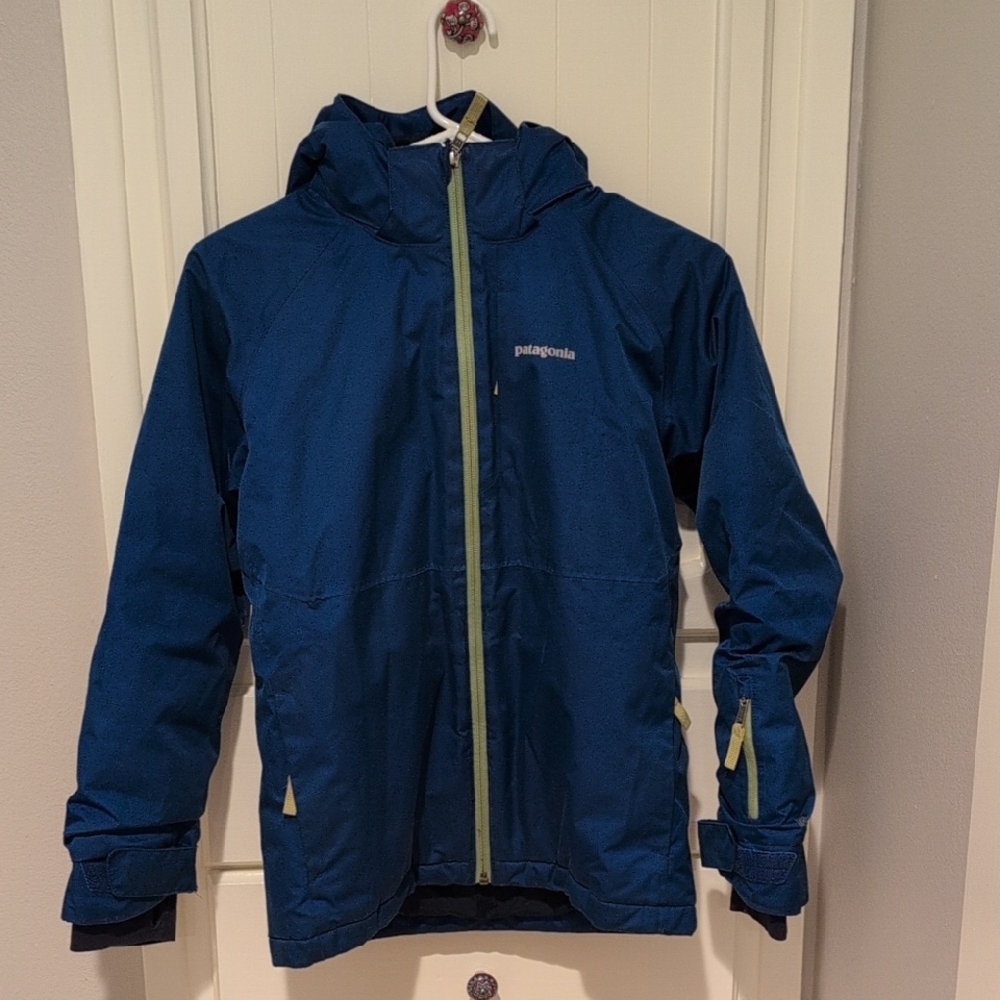Patagonia Kids Insulated H2No  Ski Jacket With Detachable Hood And Snow Skirt